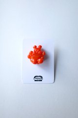 mahana       caterpillar earrings・normal orange big