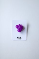 mahana       parrot earrings・normal purple big