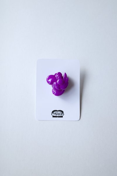 画像1: mahana       parrot earrings・normal purple big