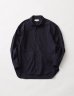 画像1: FOLL       washed broad daily shirt・navy (1)