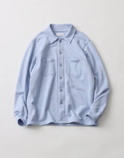 画像1: FOLL       superfine cotton sweat shirt blouson・blue