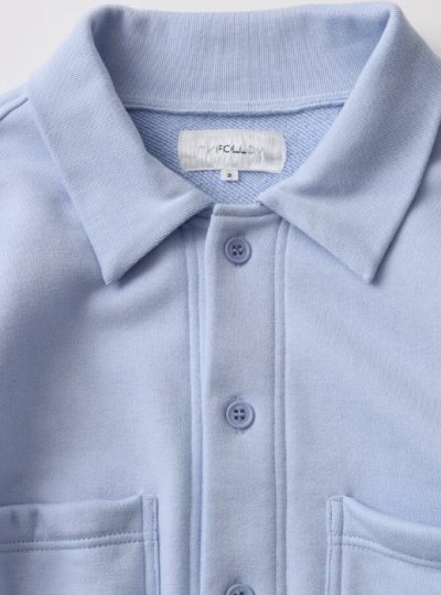 画像6: FOLL       superfine cotton sweat shirt blouson・blue