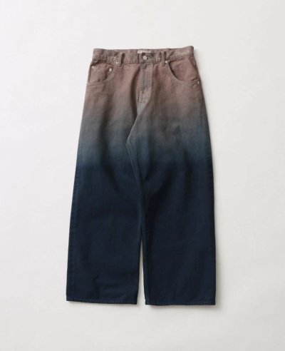 画像1: FOLL       indigo layer dye wardrobe jeans・brown