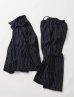 画像2: FOLL       khadi cotton stripe pants・navy (2)