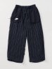 画像4: FOLL       khadi cotton stripe pants・navy (4)