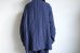 画像13: FOLL       khadi cotton stripe jacket・navy (13)
