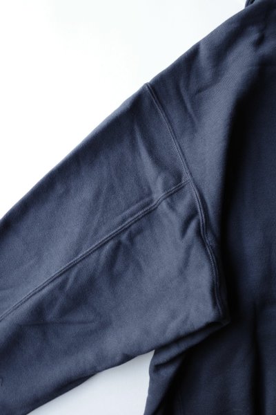 画像9: FOLL       superfine cotton sweat halfzip・navy