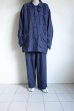 画像17: FOLL       khadi cotton stripe pants・navy (17)
