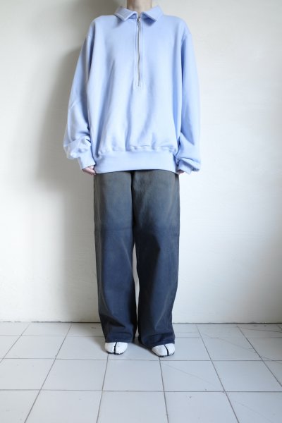 画像15: FOLL       superfine cotton sweat halfzip・blue