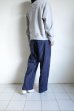 画像15: FOLL       khadi cotton stripe pants・navy (15)