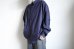 画像13: FOLL       washed broad daily shirt・navy (13)
