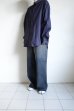 画像11: FOLL       washed broad daily shirt・navy (11)