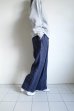 画像14: FOLL       khadi cotton stripe pants・navy (14)