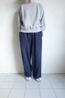 画像12: FOLL       khadi cotton stripe pants・navy (12)