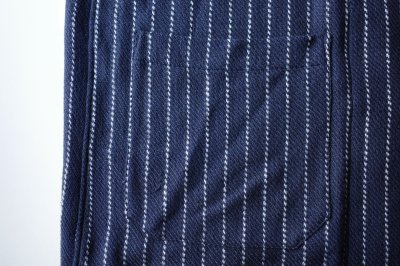 画像6: FOLL       khadi cotton stripe jacket・navy