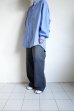 画像13: FOLL       washed broad daily shirt・blue (13)