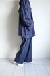 画像16: FOLL       khadi cotton stripe jacket・navy (16)