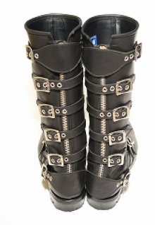 他の写真2: black means 　Leather Strap Boots・ブラック