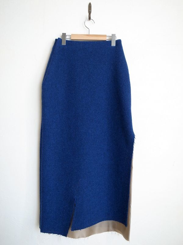 sulvam サルバム ”break long skirt”ウールコンチョ付スカート - tity