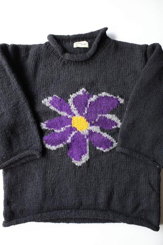MacMahon Knitting Mills ×niche All Roll Knit Flower・PURPLE - tity