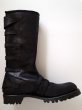 画像12: black means 　Leather Strap Boots black suede (12)