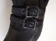 画像6: black means 　Leather Strap Boots black suede (6)