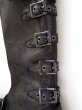 画像7: black means 　Leather Strap Boots black suede (7)