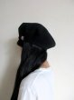 画像9: PEEL&LIFT       basque beret ビックベレー帽・ブラック (9)