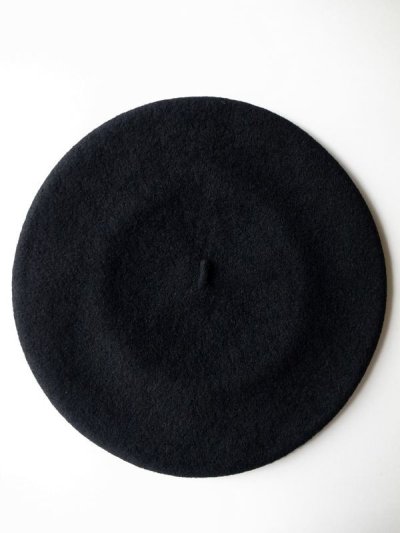 画像1: PEEL&LIFT       basque beret ビックベレー帽・ブラック