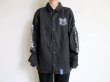 画像9: black means 　般若心経oni_skull coach jacket・ブラック (9)