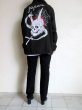 画像11: black means 　般若心経oni_skull coach jacket・ブラック (11)