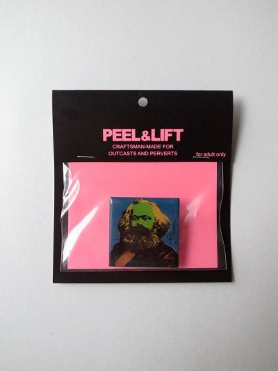 画像1: PEEL&LIFT        marx badge マルクスバッチ・ブルー