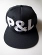 画像4: PEEL&LIFT        block letter cap P&Lキャップ・ブラック (4)