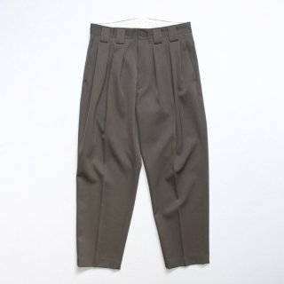 stein 19aw double wide trousers BR.KHAKI