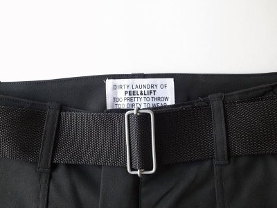 画像1: PEEL&LIFT        bondage trousers modern ブラックボンテージトラウザース