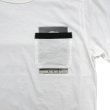 画像17: PEEL&LIFT        marx pocket tee shirt マルクスパッチポケット付きTシャツ・ホワイト (17)