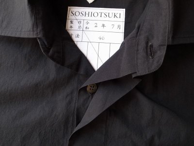 画像3: SOSHI OTSUKI       ソウシオオツキ KIMONO BREASTED SHIRTS・BLACK