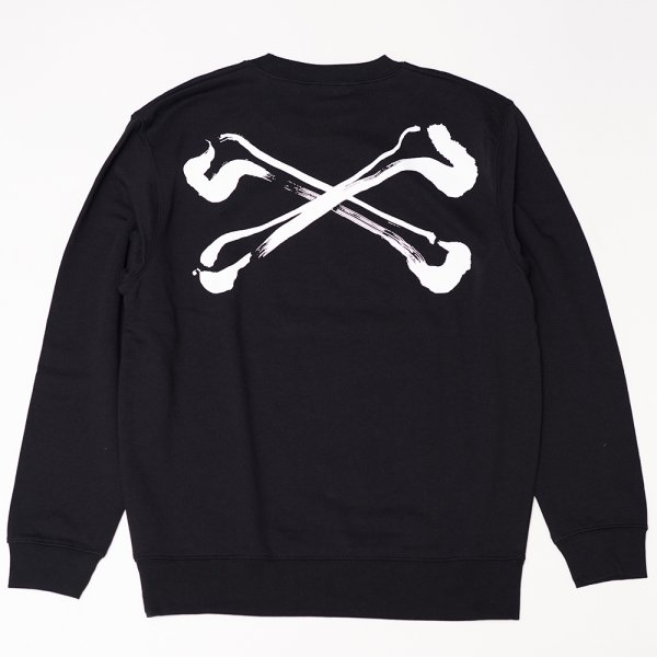 画像1: black means　 ×Kazumichi Maruoka CREWNECK SWEATSHIRT (1)