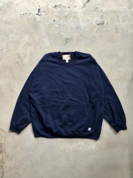 画像1: RELAX FIT       リラックスフィット ”MUFF POCKET CREW SWEAT”スウェットシャツ・ネイビー (1)