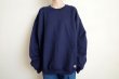 画像5: RELAX FIT       リラックスフィット ”MUFF POCKET CREW SWEAT”スウェットシャツ・ネイビー (5)