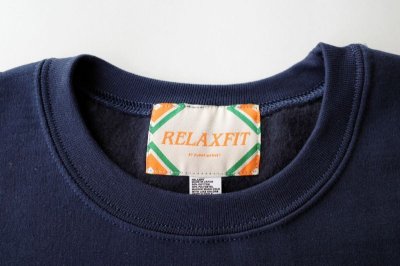 画像1: RELAX FIT       リラックスフィット ”MUFF POCKET CREW SWEAT”スウェットシャツ・ネイビー