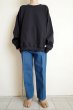 画像8: RELAX FIT       リラックスフィット ”MUFF POCKET CREW SWEAT”スウェットシャツ・ブラック (8)