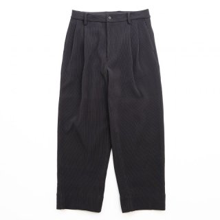 stein TWO TUCK WIDE TROUSERS・BLACK - tity