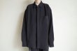 画像2: stein       OVERSIZED GRADATION PLEATS SHIRT・BLACK (2)