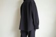 画像8: stein       OVERSIZED GRADATION PLEATS SHIRT・BLACK (8)