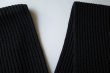 画像3: sulvam       サルバム ”slach knit scarf”スリット入りニットスカーフ・ブラック (3)