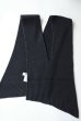 画像2: sulvam       サルバム ”slach knit scarf”スリット入りニットスカーフ・ブラック (2)