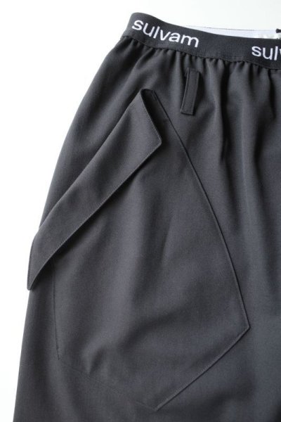 画像2: sulvam       サルバム ”gabardine skirt spats pants”ギャバジンスカートパンツ