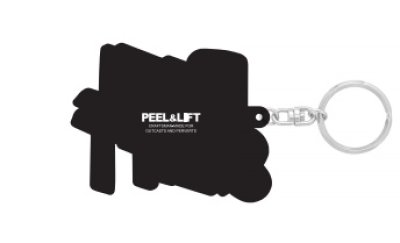 画像3: PEEL&LIFT        rubber keyholder ロゴキーホルダー・ピンク