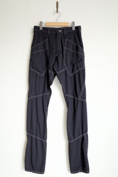 画像1: sulvam       サルバム ”chain stitch patchwork pants”チェーンステッチパッチワークパンツ (1)